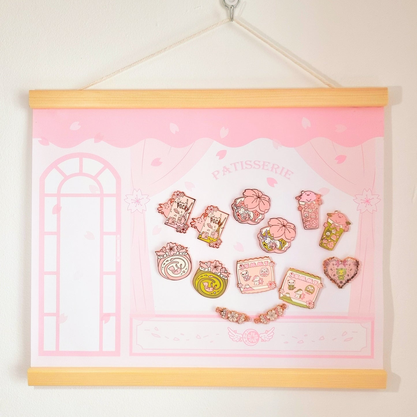 Sakura Patisserie Pin Display Banner