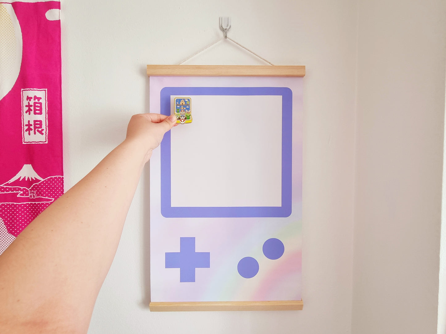 Purple Game Console Pin Banner