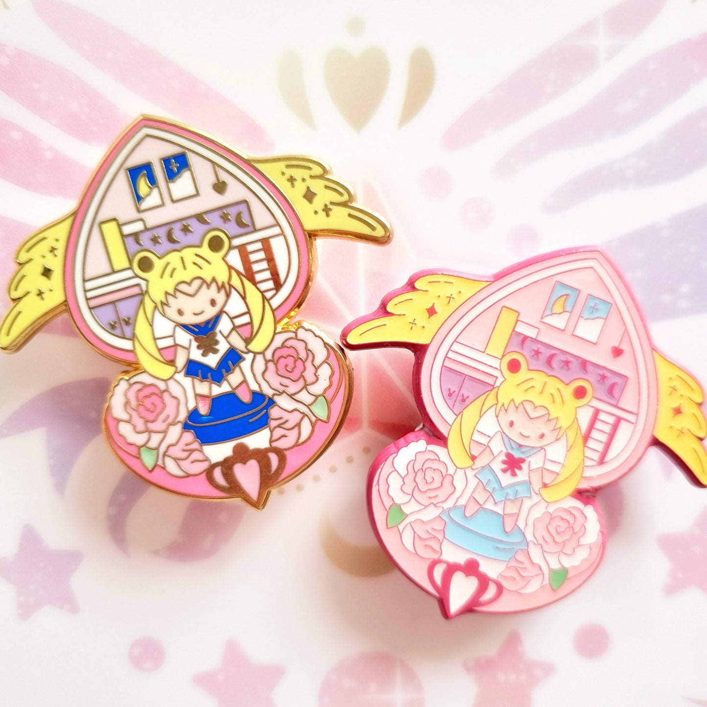 Usagi & Chibiusa Bedroom Enamel Pin