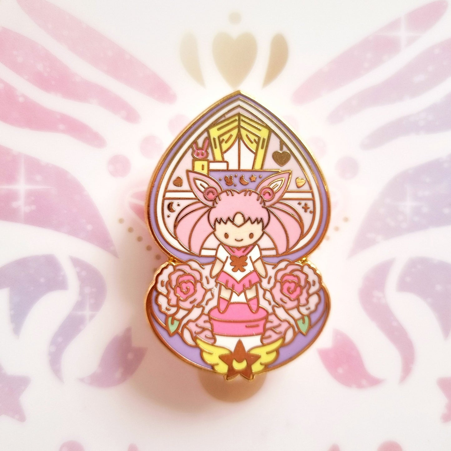 Usagi & Chibiusa Bedroom Enamel Pin