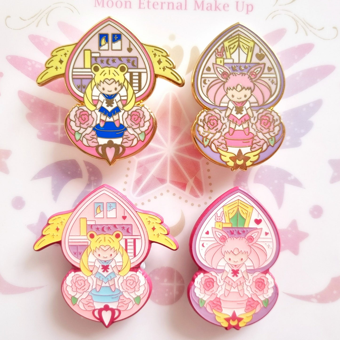 Usagi & Chibiusa Bedroom Enamel Pin