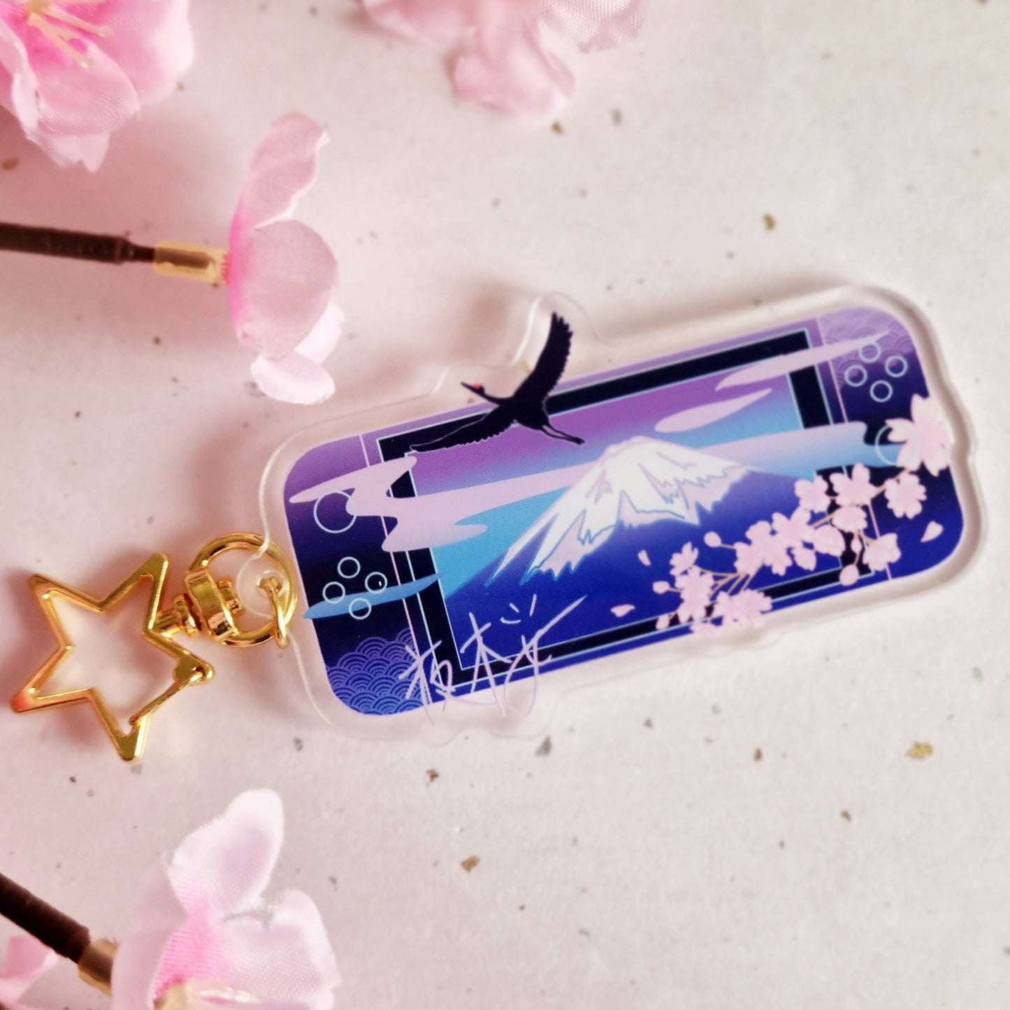 Mt Fuji Vaporwave Switch Charms
