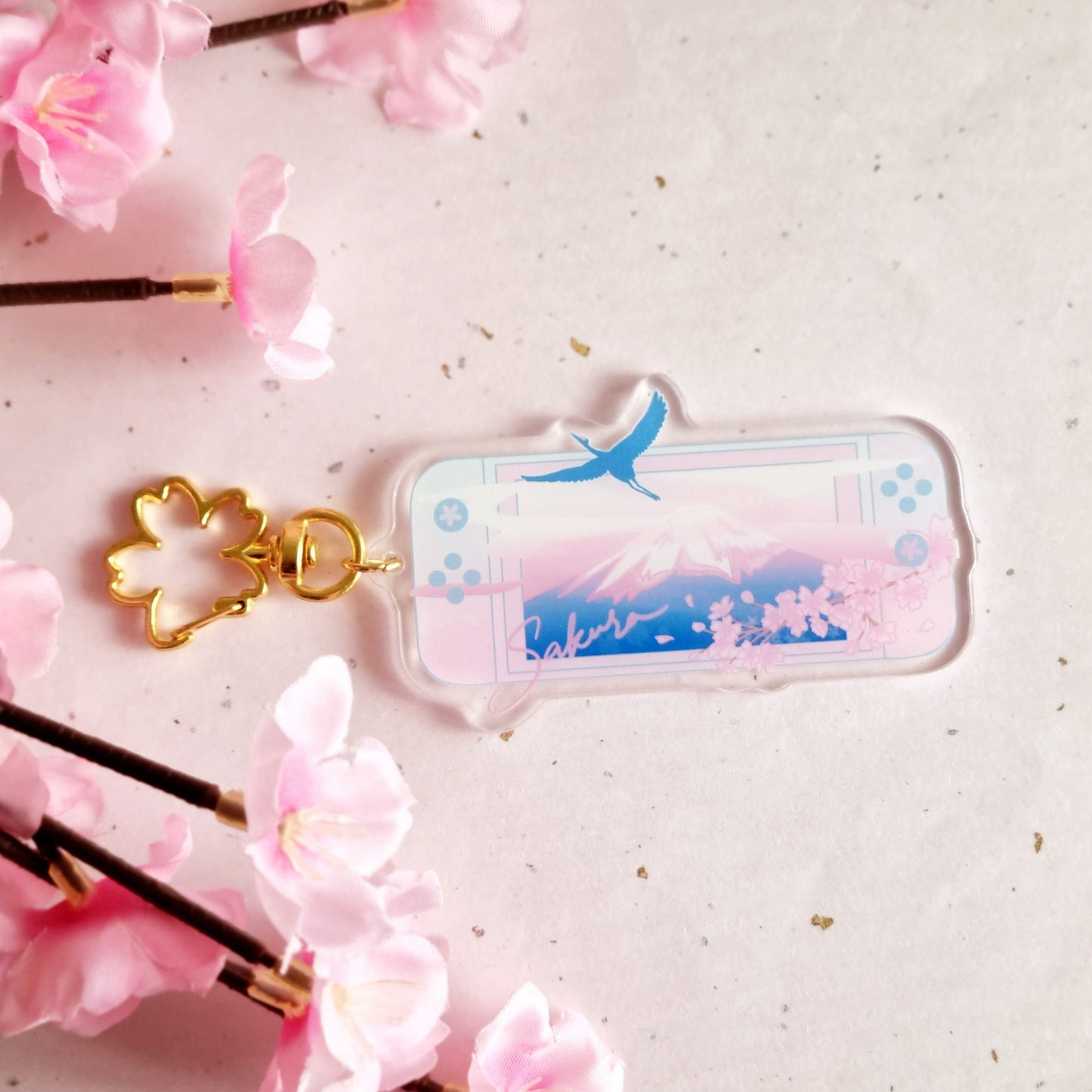Mt Fuji Vaporwave Switch Charms