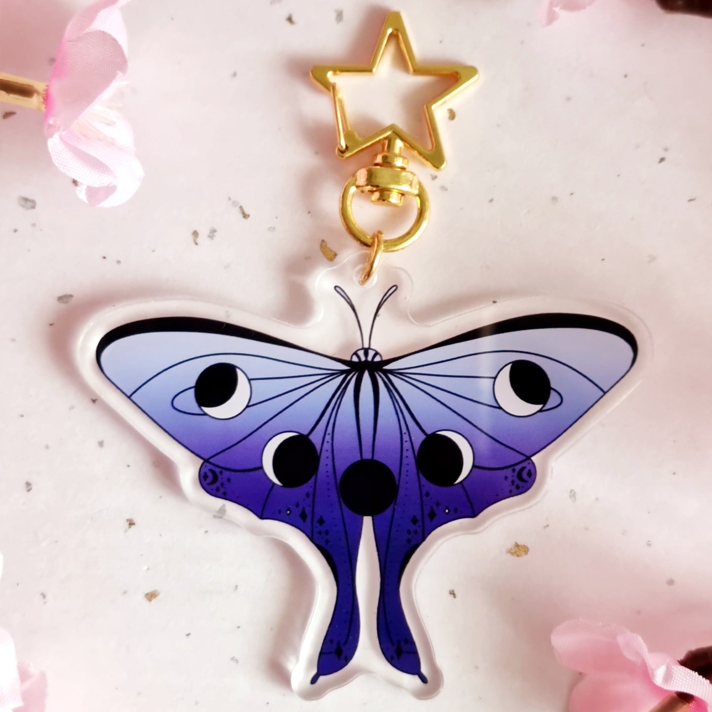 Luna Moth Charm