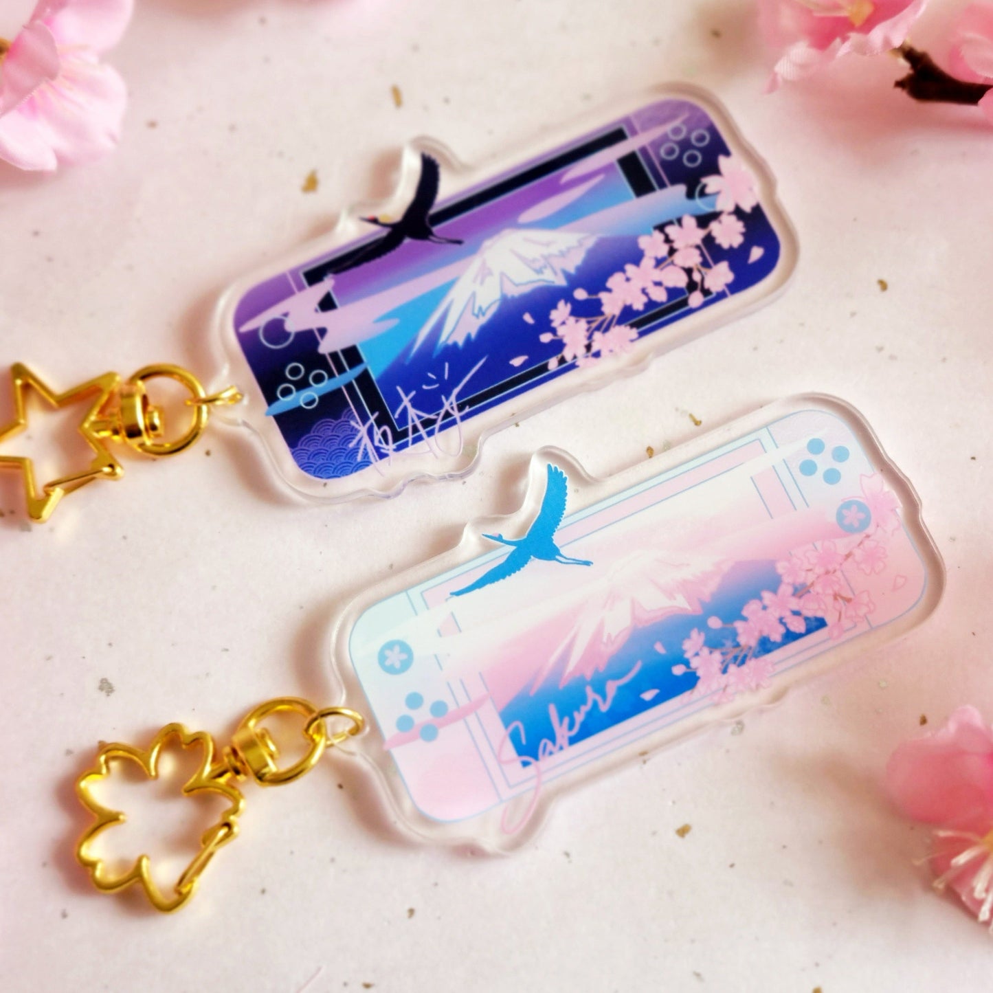 Mt Fuji Vaporwave Switch Charms
