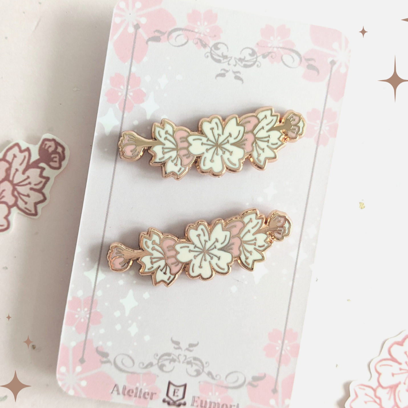 Sakura (Cherry Blossom) Collar Pins