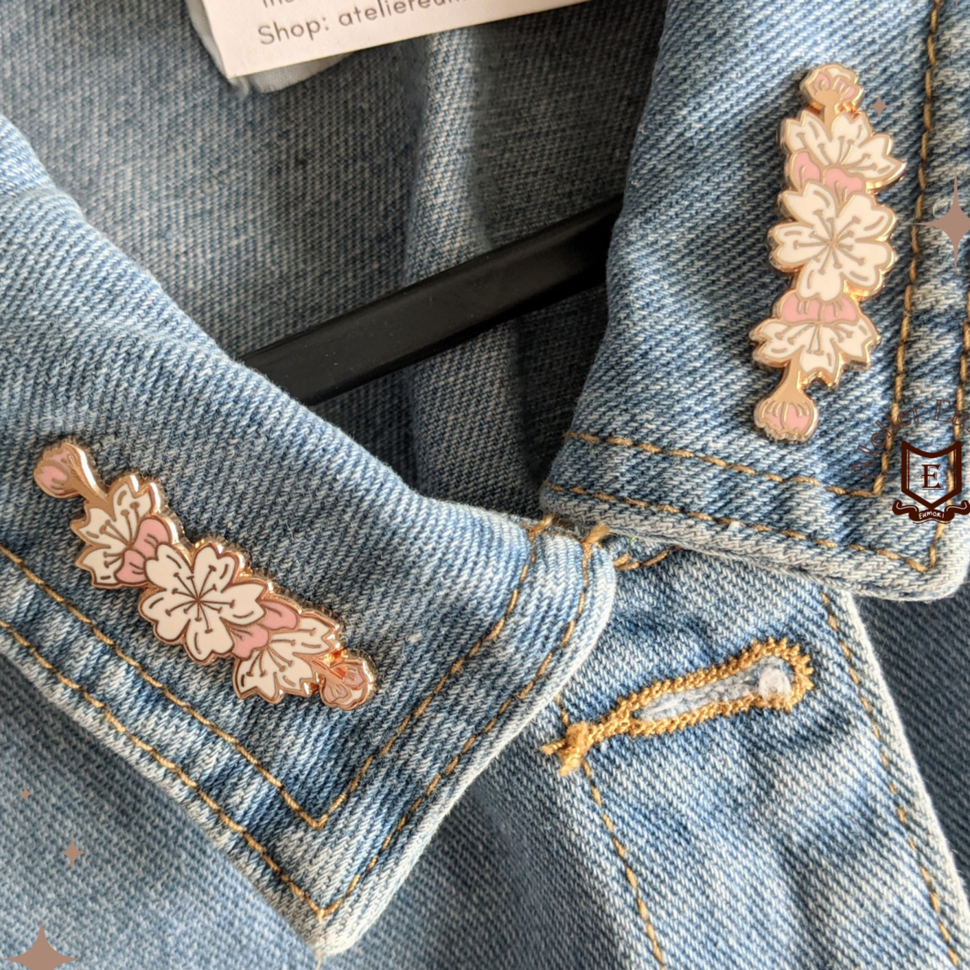 Sakura (Cherry Blossom) Collar Pins